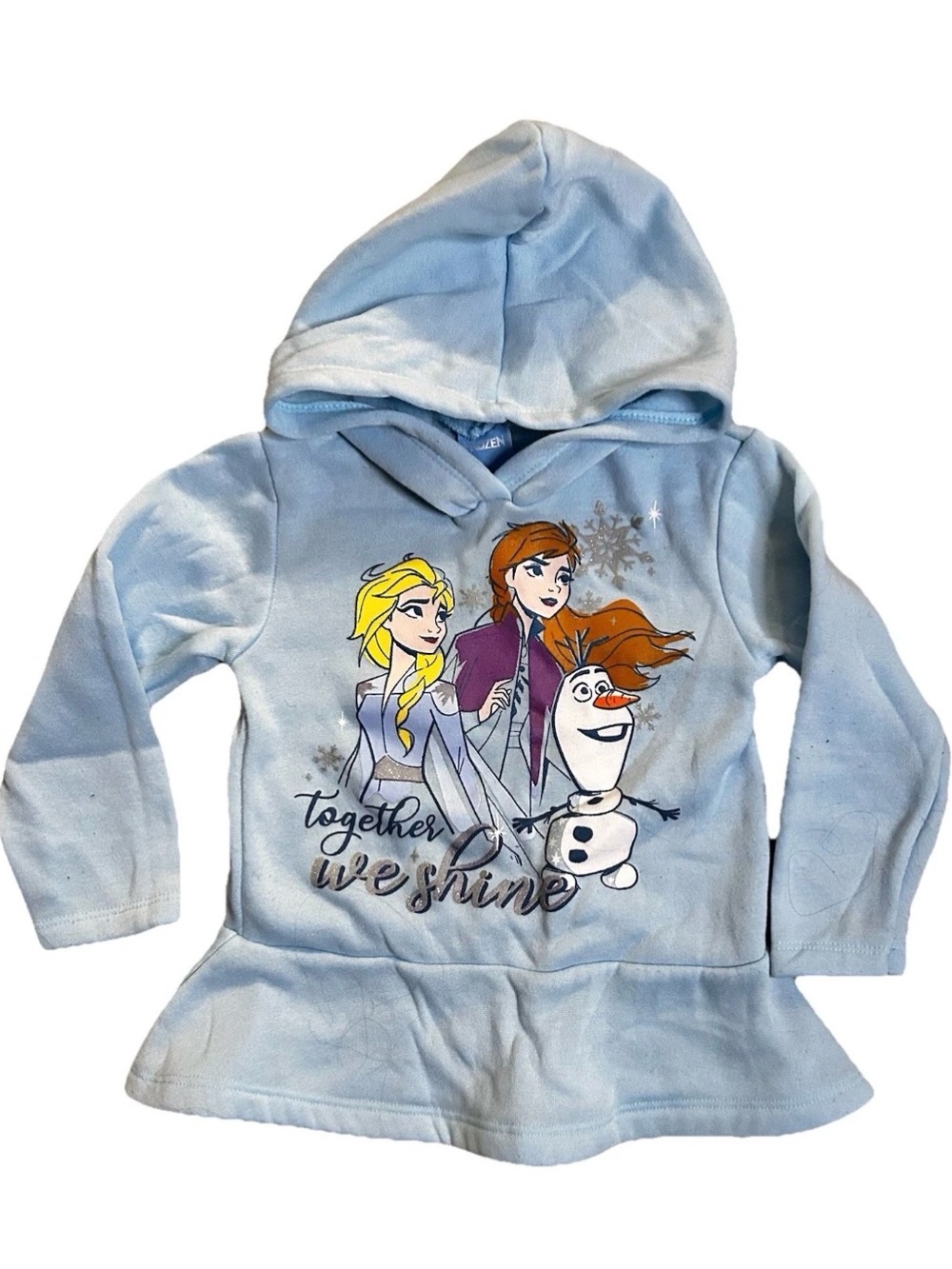 Disney Frozen adorable blue Kid girls Hoodie Sweater Sweatshirt, fit/flare style